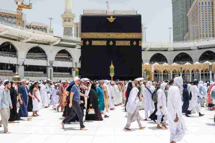 Hajj mecca pilgrimage muslims gather saudi millions pilgrims